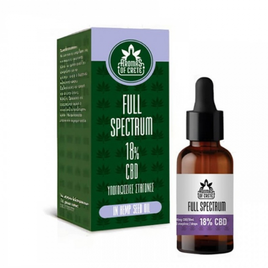 Aromas of Crete - Full Spectrum 18% CBD 10ml