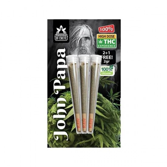 ﻿Aromas Of Crete Cannabis Stick John Papa THC Experience 2gr 2+1 Δώρο