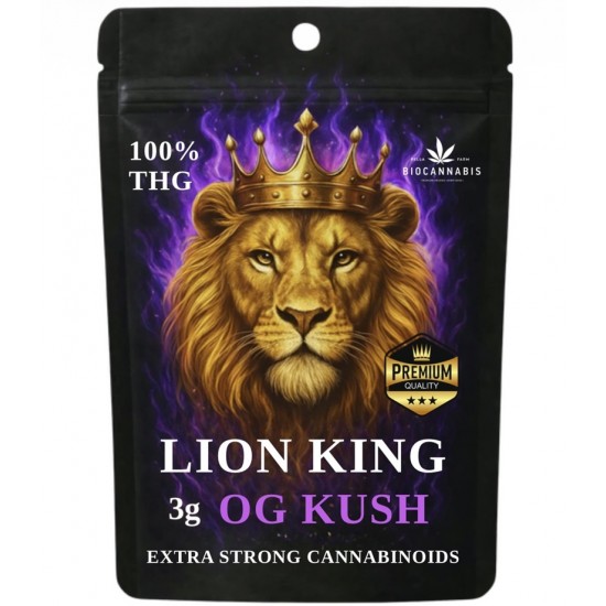 Premium Lion King THG 100% OG Kush 3gr